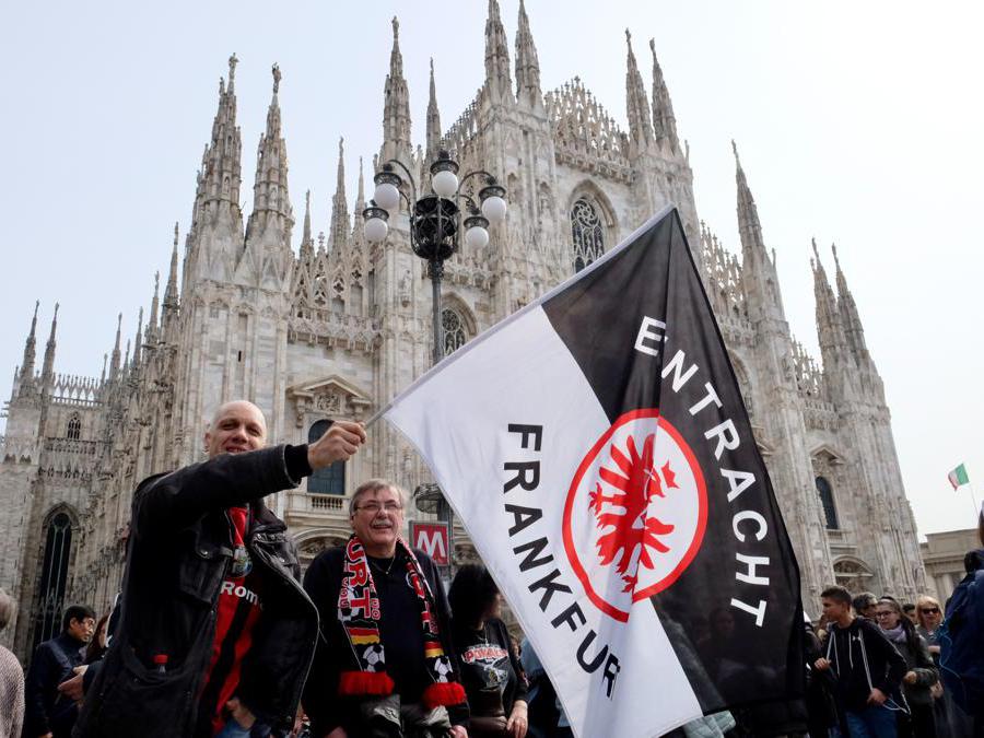 Tifosi dell’Eintracht Francoforte (Massimo Alberico/Fotogramma)