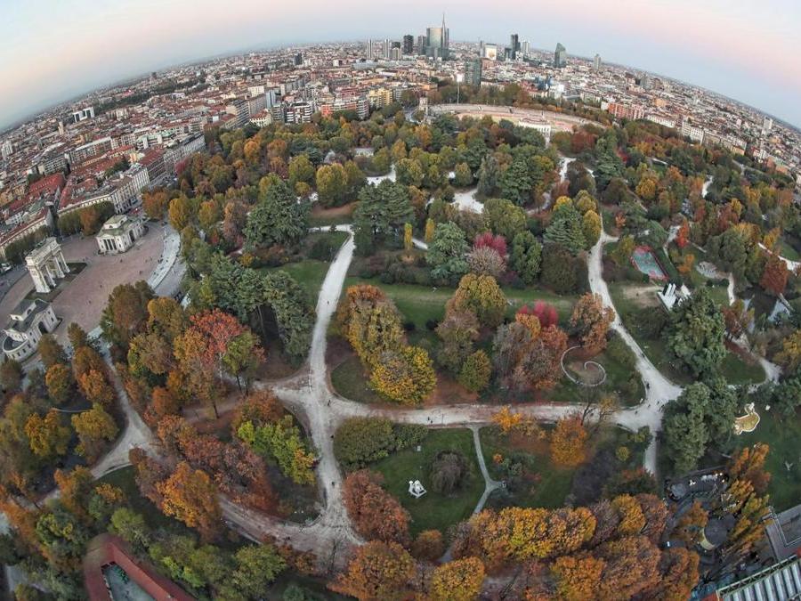 Parco Sempione e lo skyline