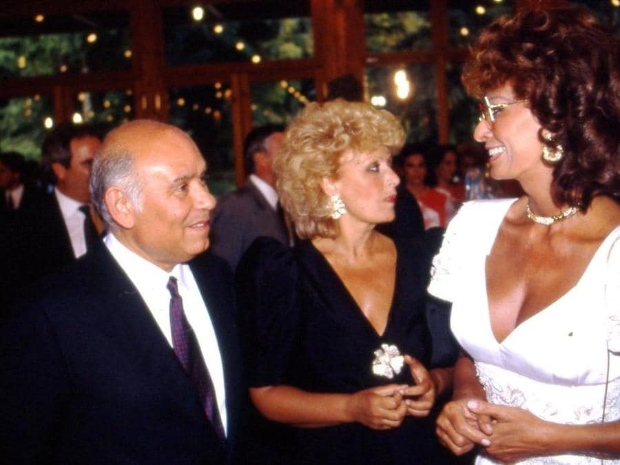 2008. Ligresti Salvatore, Scicolone Maria, (Sofia Loren) (Marcellino Radogna/Fotogramma)