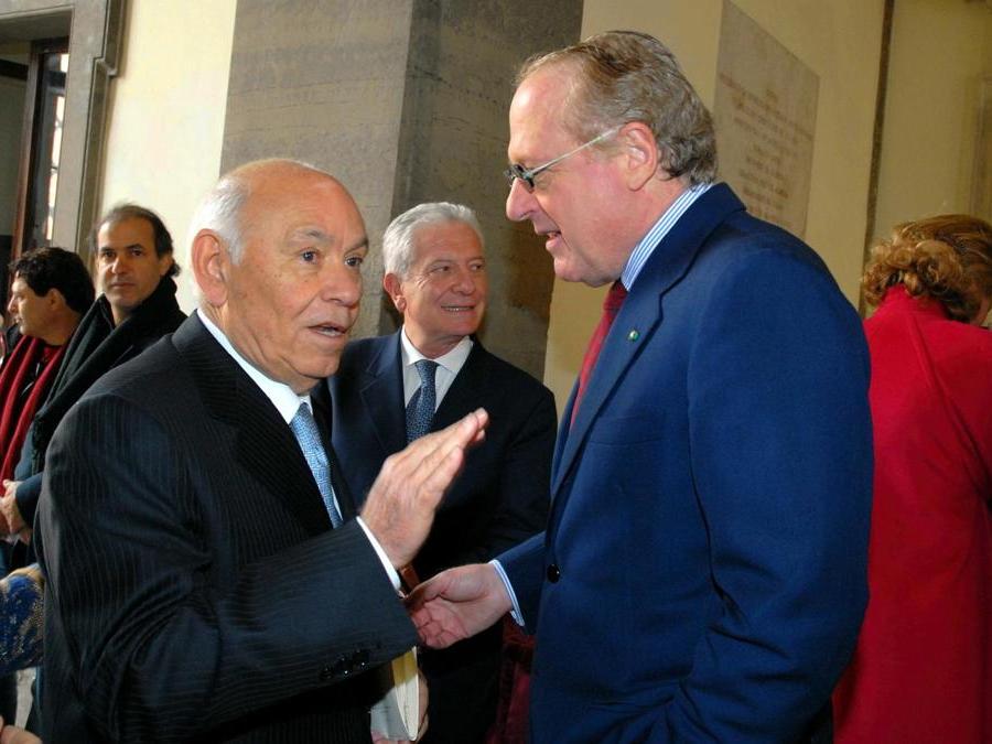 2007. Colazione brasiliana di beneficienza a Palazzo Pamphili, sede dell'ambasciata del Brasile, con da sinistra Ligresti Salvatore, Serra Achille e Scaroni Paolo (Umberto Pizzi/Fotogramma)