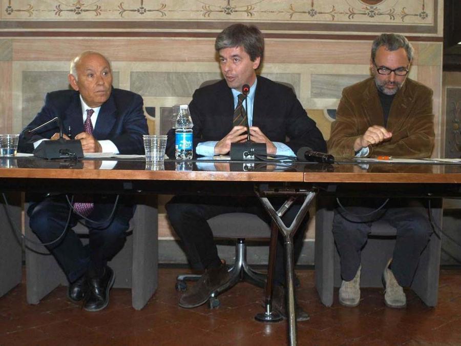2008. Firenze, inchiesta su rapporti tra comune e fondiaria riguardo Piana Di Castello - Salvatore LigrestI, Lorenzo Domenici, Gianni Biagi (Fotogramma)