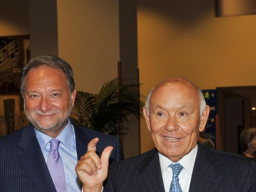 2009. Torino. Inaugurazione «Mito Settembre Musica»  Nella foto: Salvatore Ligresti e Fausto Marchionni (Tonino Di Marco/Ansa)