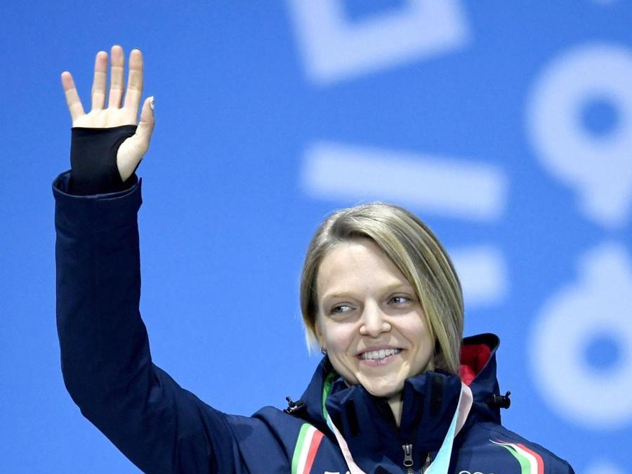 Arianna Fontana, medaglia di bronzo nei 1.000 metri short track EPA/DANIEL KOPATSCH