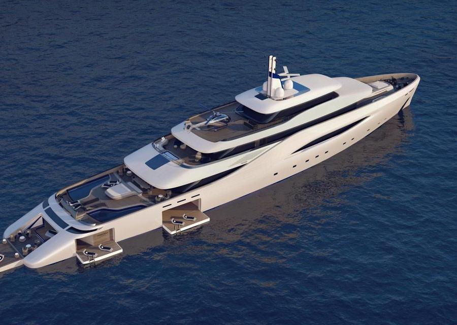 Mega yacht, Project Ottantacinque 85 metri (www.fincantieri.com/it/)