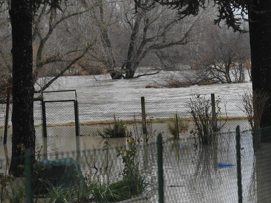 Allagamenti causati dalla Piena del Reno a Bologna nella zona di Borgo Panigale (Fotogramma)