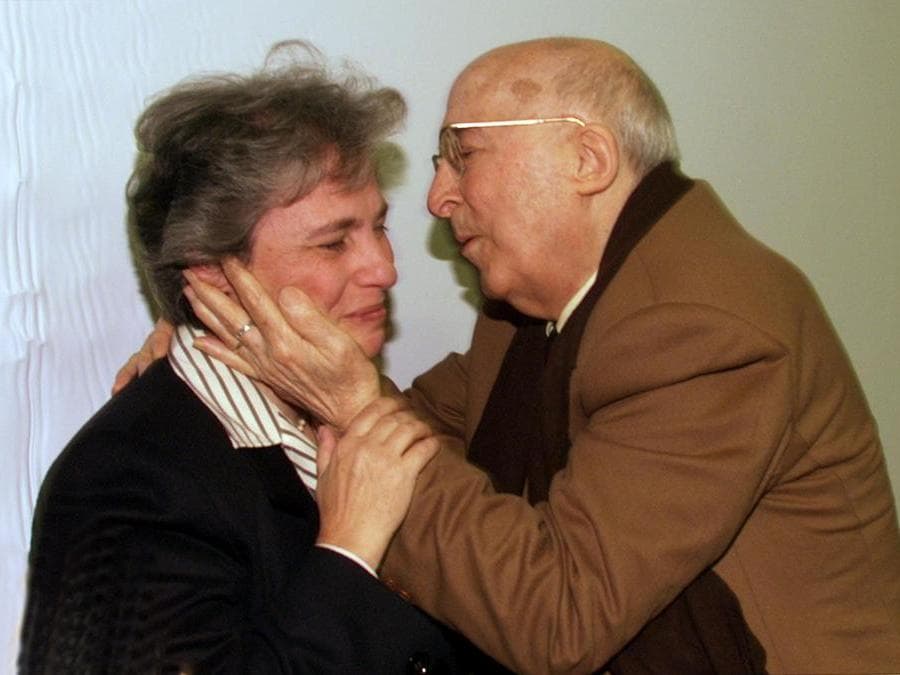 Rita Borsellino e Nino Caponnetto  (Giuseppe Giglia/Ansa)