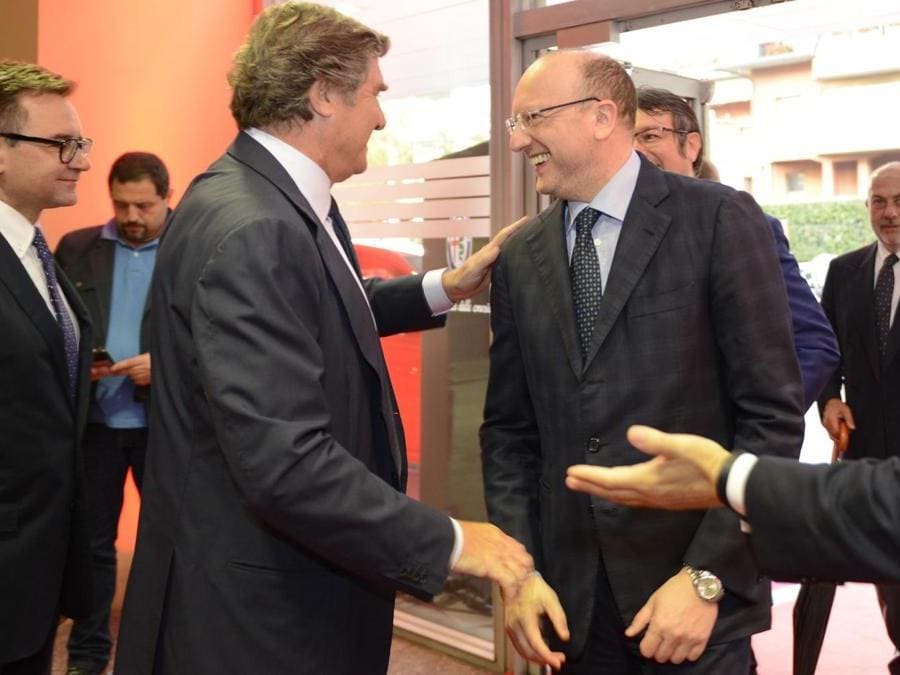 Il presidente del Sole24Ore Giorgio Fossa e il presidente di Confindustria Vincenzo Boccia