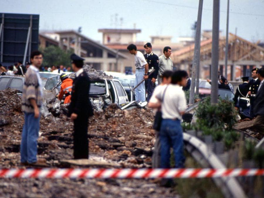 23 maggio1992 - Strage di Capaci. (Agf)