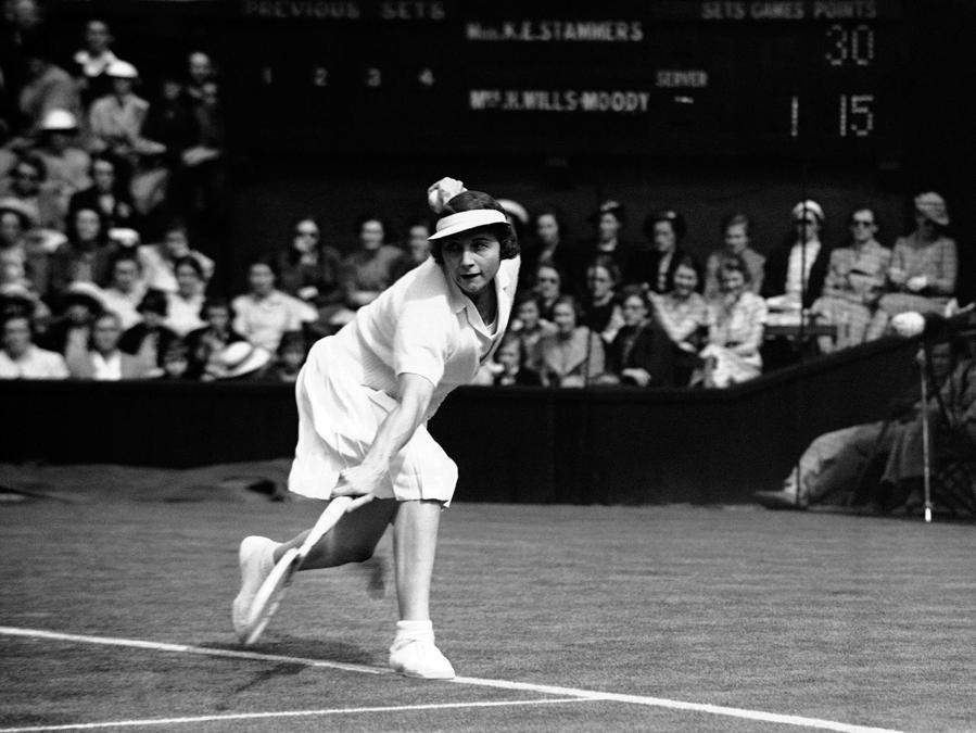 L'americana Helen Wills Moody, otto vittorie nel singolare femminile. (AP) 