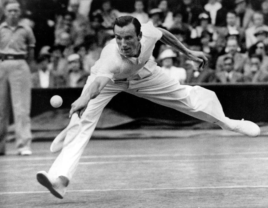 L'inglese Fred Perry, 3 vittorie nel singolare maschile. (AP) 