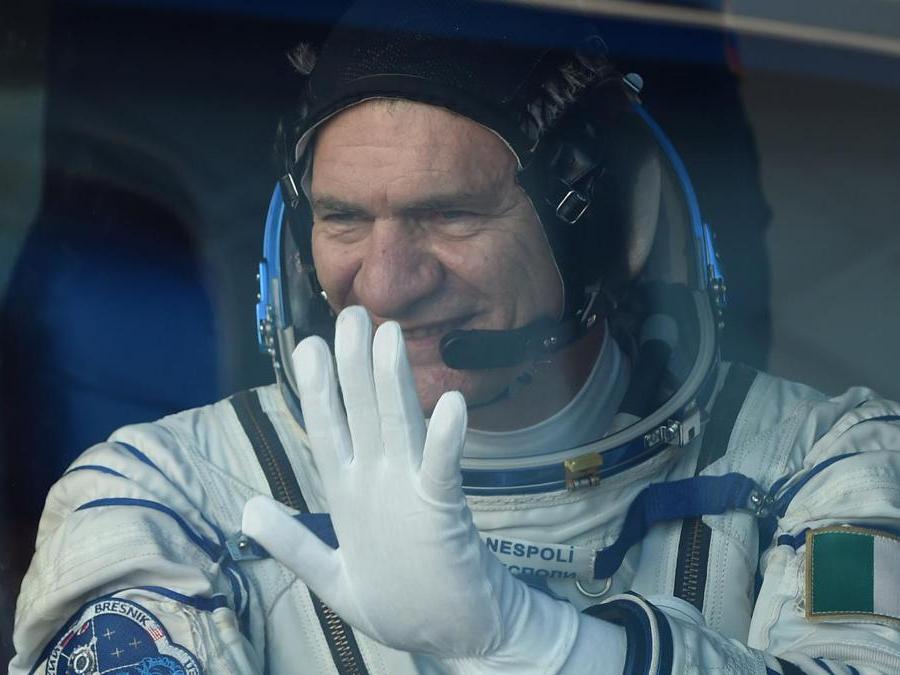 L’austronauta dell’Esa Paolo Nespoli  (Afp Photo/ Vyacheslav Oseledko)