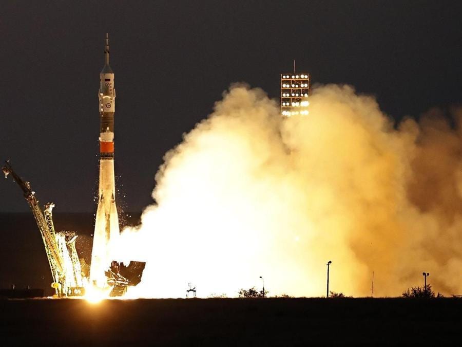 Il razzo Soyuz FG (Epa/Sergei Ilnitsky)