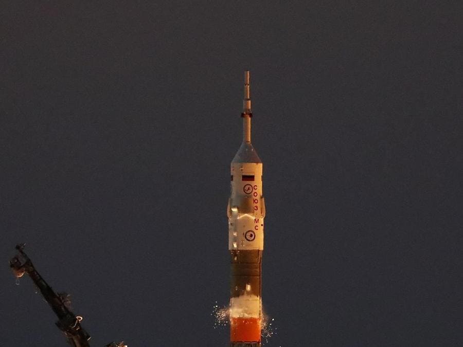 Il razzo Soyuz FG (Epa/Sergei Ilnitsky)