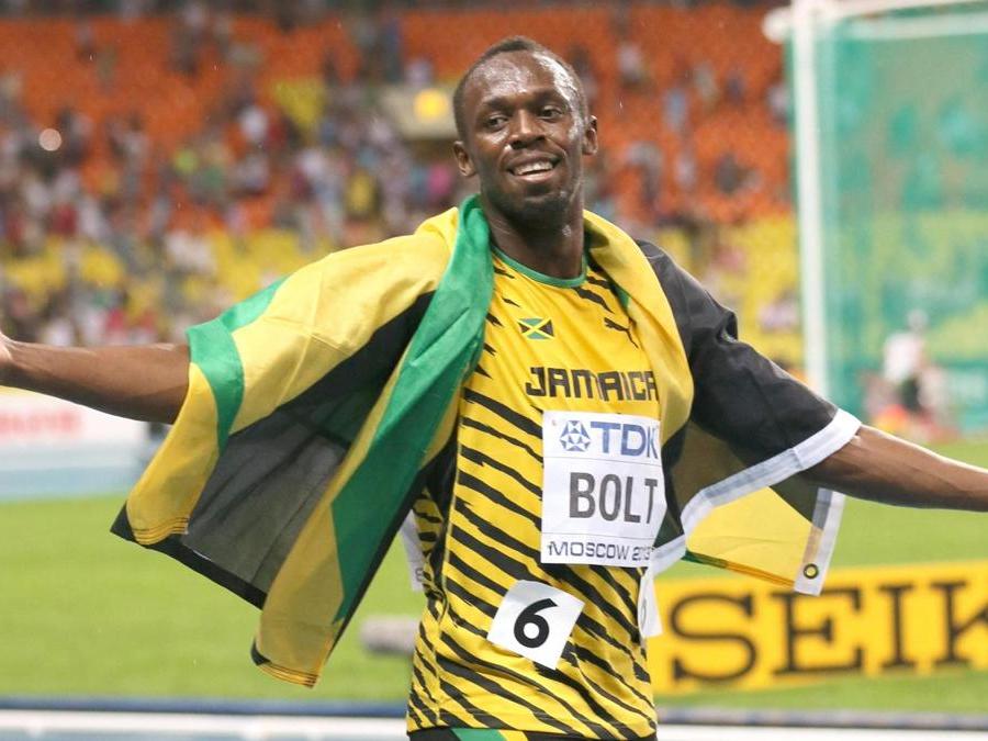 2013. Medaglia d'oro nei 100 metri ai mondiali di Mosca. (AFP)