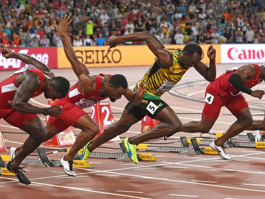 2015. Medaglia d'oro nei 100 metri ai mondiali di Pechino. (AFP)