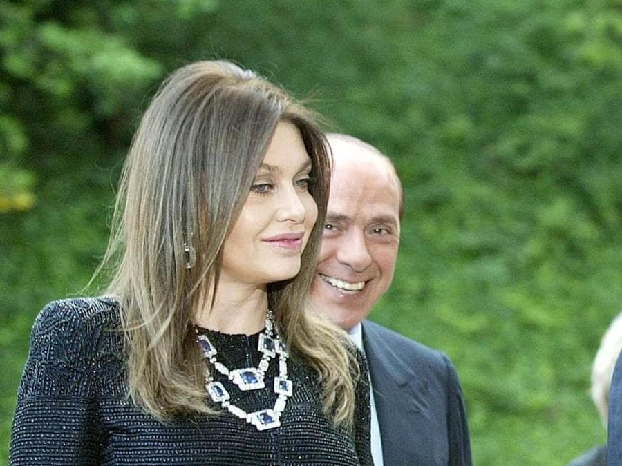 2009 - Roma, Villa Madama per il pranzo di gala con il presidente degli Stati Uniti George W. Bush e la moglie Laura (DANILO SCHIAVELLA / ANSA /coc)