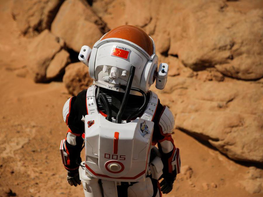 Simulazione del C-Space Project Mars nel deserto del Gobi, nella provincia di Gansu, in Cina. (Reuters/Thomas Peter)