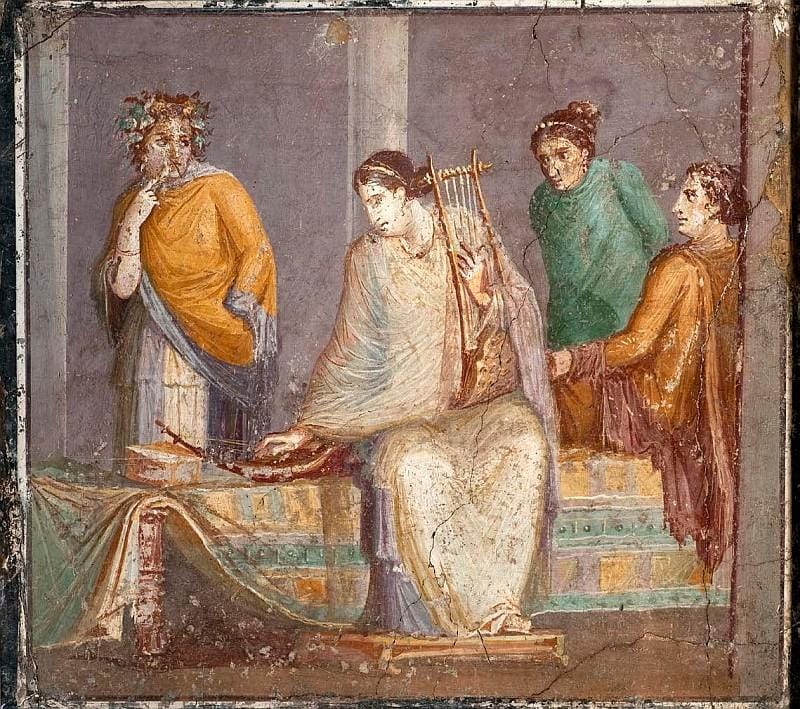 Concerto di donne Stabia, I secolo Affresco Napoli, Museo Archeologico Nazionale