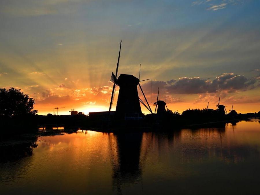 I mulini a vento a Kinderdijk (Paesi Bassi) - (AFP PHOTO / TOBIAS SCHWARZ)