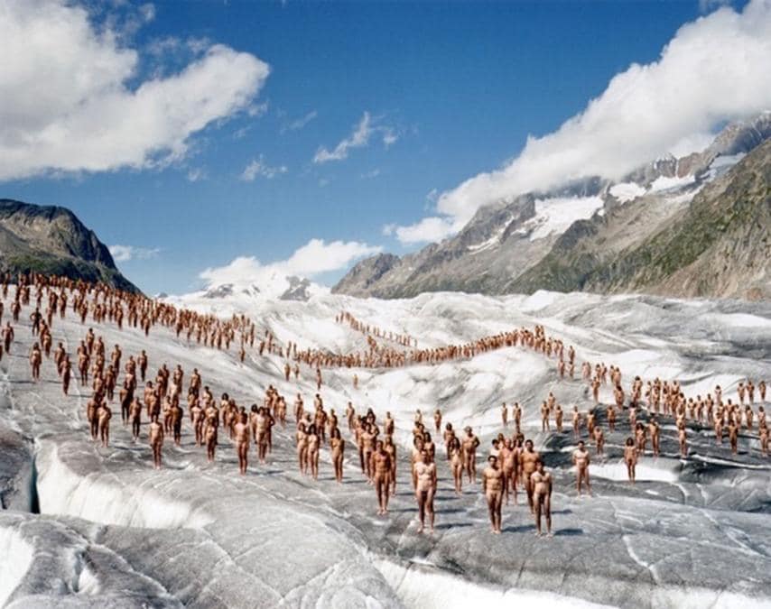 Switzerland Aletsch Glacier (Spencer Tunick)