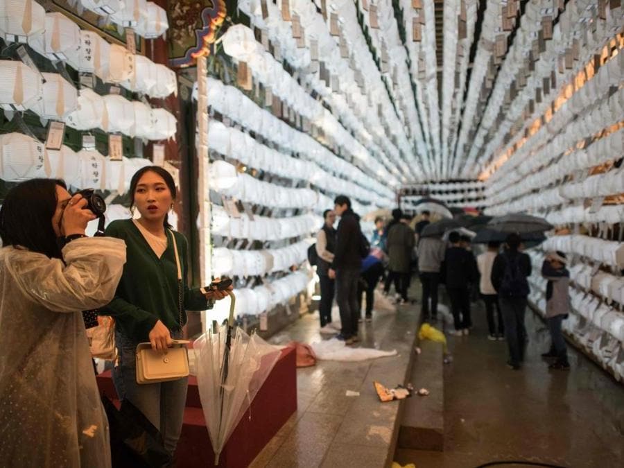 Tempio di Jogye, festa delle lanterne  (AFP PHOTO / Ed JONES)