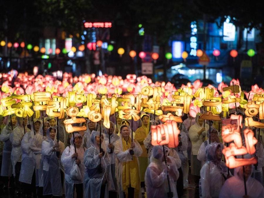 Seoul, festa delle lanterne  (AFP PHOTO / Ed JONES)