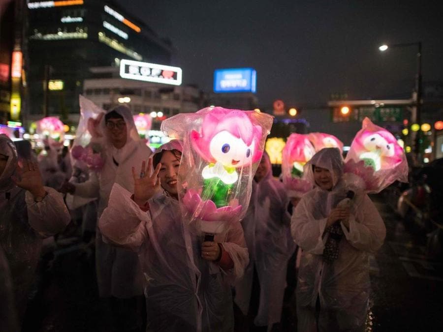 Seoul, festa delle lanterne  (AFP PHOTO / Ed JONES)