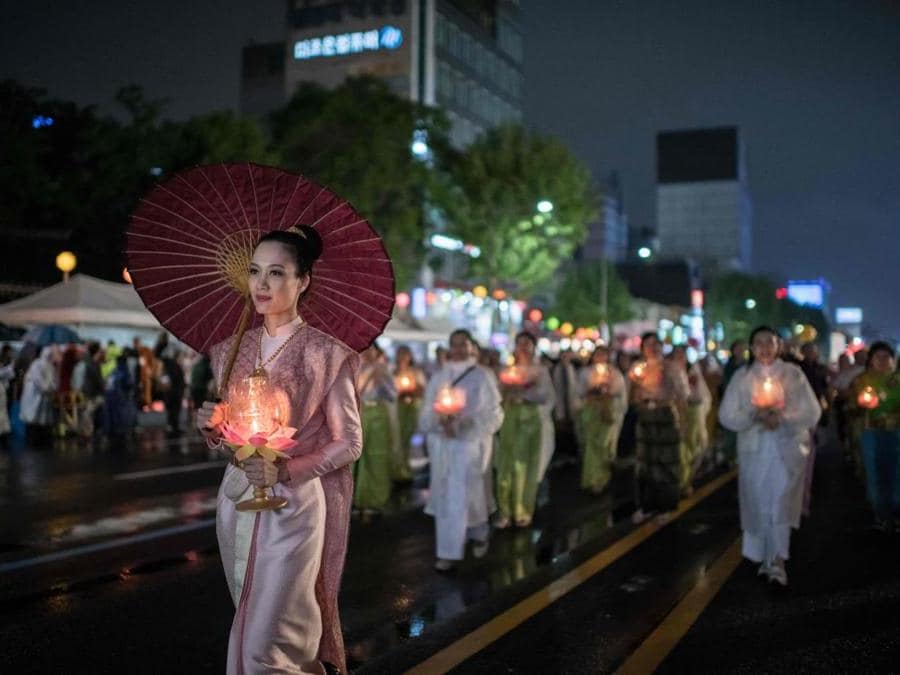 Seoul, festa delle lanterne  (AFP PHOTO / Ed JONES)