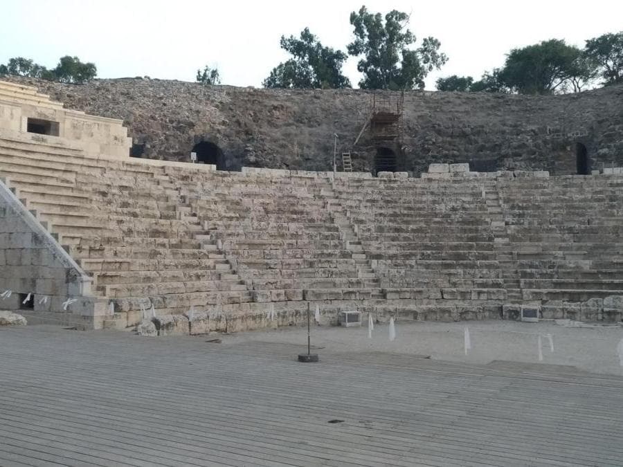 L'anfiteatro romano a Beit She'an (Foto di Franco Sarcina)