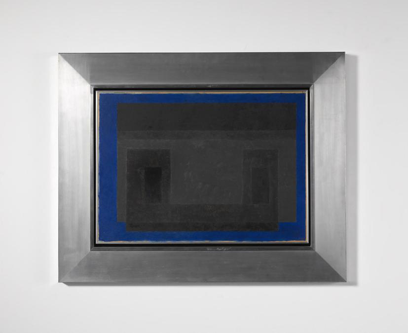 Josef Albers, «Pale Blue Facade», 1947, stima 100- 150.000 €, venduto a 181.250 €, Courtesy Studio d'Arte Martini
