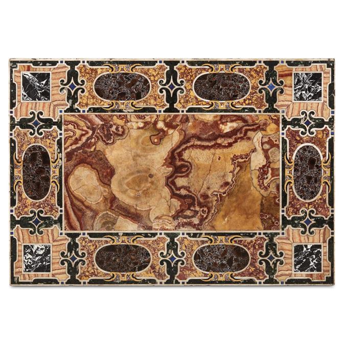Piano di tavolo, manifattura romana, fine XVI sec., stima 60-100.000 €, venduto a 264.600 €, Courtesy Pandolfini