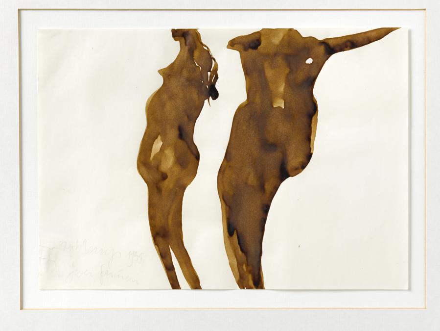 Joseph Beuys. Foto: Ulrich Ghezzi «Zwei Frauen», 1955. Per gentile concessione della Galerie Thaddaeus Ropac, Londra, Parigi, Salisburgo (Joseph Beuys Estate / VG-Bildkunst, Bonn, 2020)