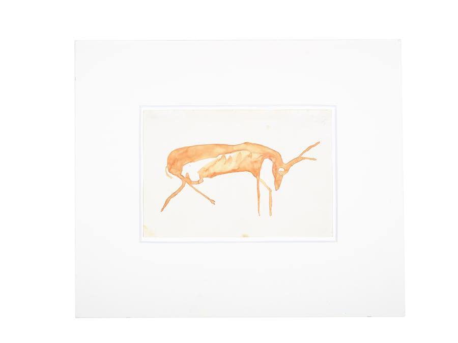 Joseph Beuys. «Hirsch (Stag)», 1956. Per gentile concessione della Galerie Thaddaeus Ropac, Londra, Parigi, Salisburgo (Joseph Beuys Estate / VG-Bildkunst, Bonn, 2020)