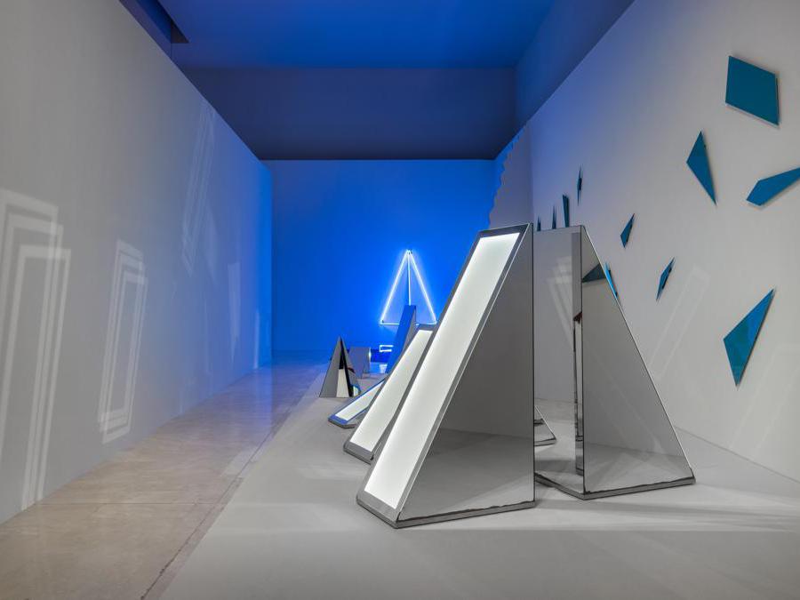 Nanda Vigo, veduta dell'allestimento, Quadriennale d'arte 2020 FUORI, courtesy Fondazione La Quadriennale di Roma, foto DSL Studio