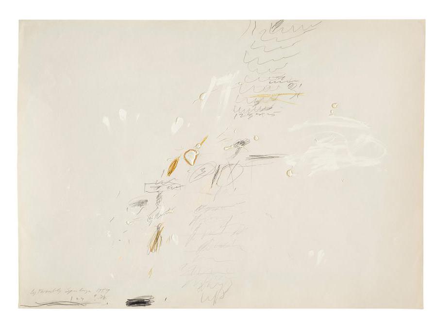 Cy Twombly, Sperlonga Drawing, 1959 (courtesy di Sotheby's)