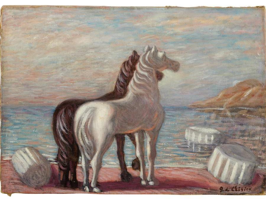 Giorgio de Chirico, Due Cavalli,1932-33 (courtesy di Sotheby's)