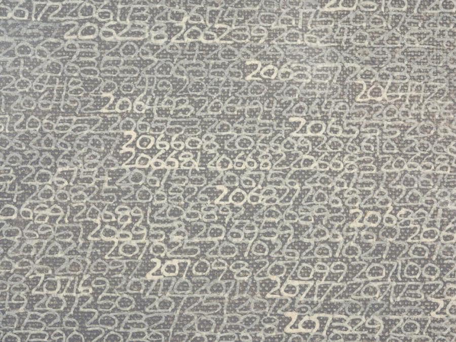 Roman Opalka, OPALKA 19651 (courtesy di Sotheby's)