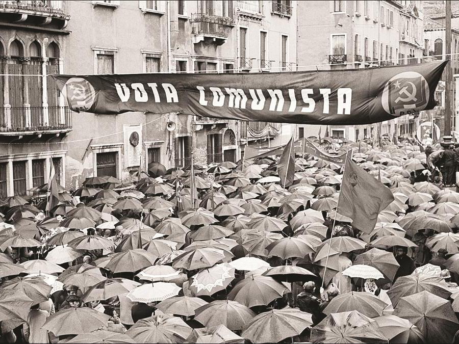 Italy. Venice. 1972. Pro-Communist demonstration.