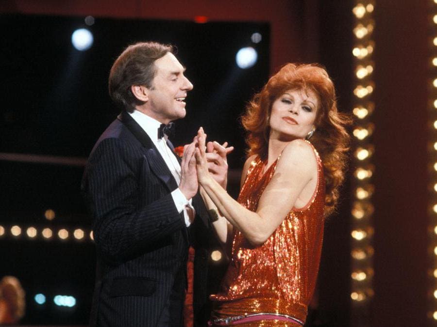 Harald Juhnke e  Milva allo  ZDF-Show (Getty Images/Peter Bischoff)