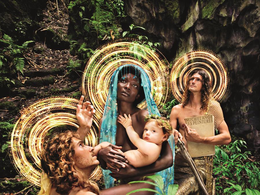 David LaChapelle «The Holy Family with St. Francis» Hawaii 2019 (Fonte: David LaChapelle)