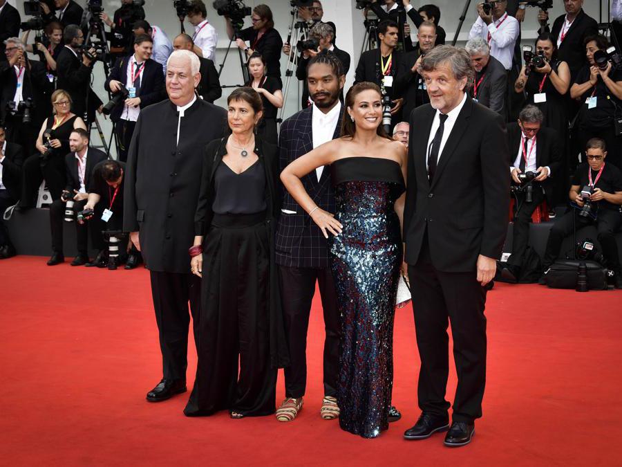 I membri della giuri per il premio a Luigi De Laurentiis Michael J. Werner, Antonietta De Lillo, Terence Nance, Hend Sabry e il presidente della giuria Emir Kusturica Foto IPP/ Daniele Cifala'