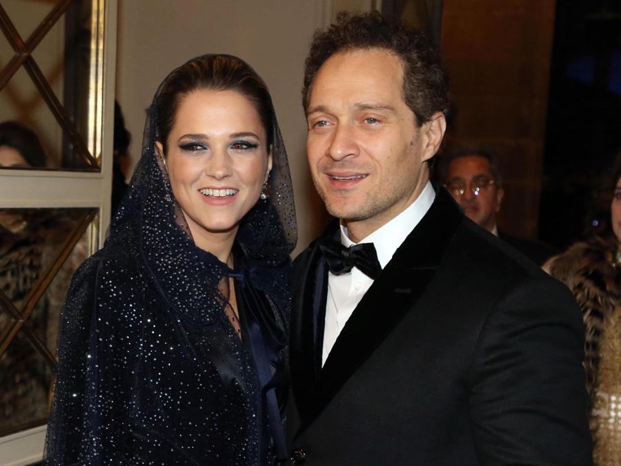 L’attore Claudio Santamaria con la moglie Francesca Barra. (Ansa/Matteo Bazzi)