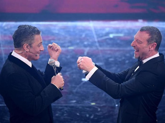 Sanremo, tutte le immagini della prima serata 