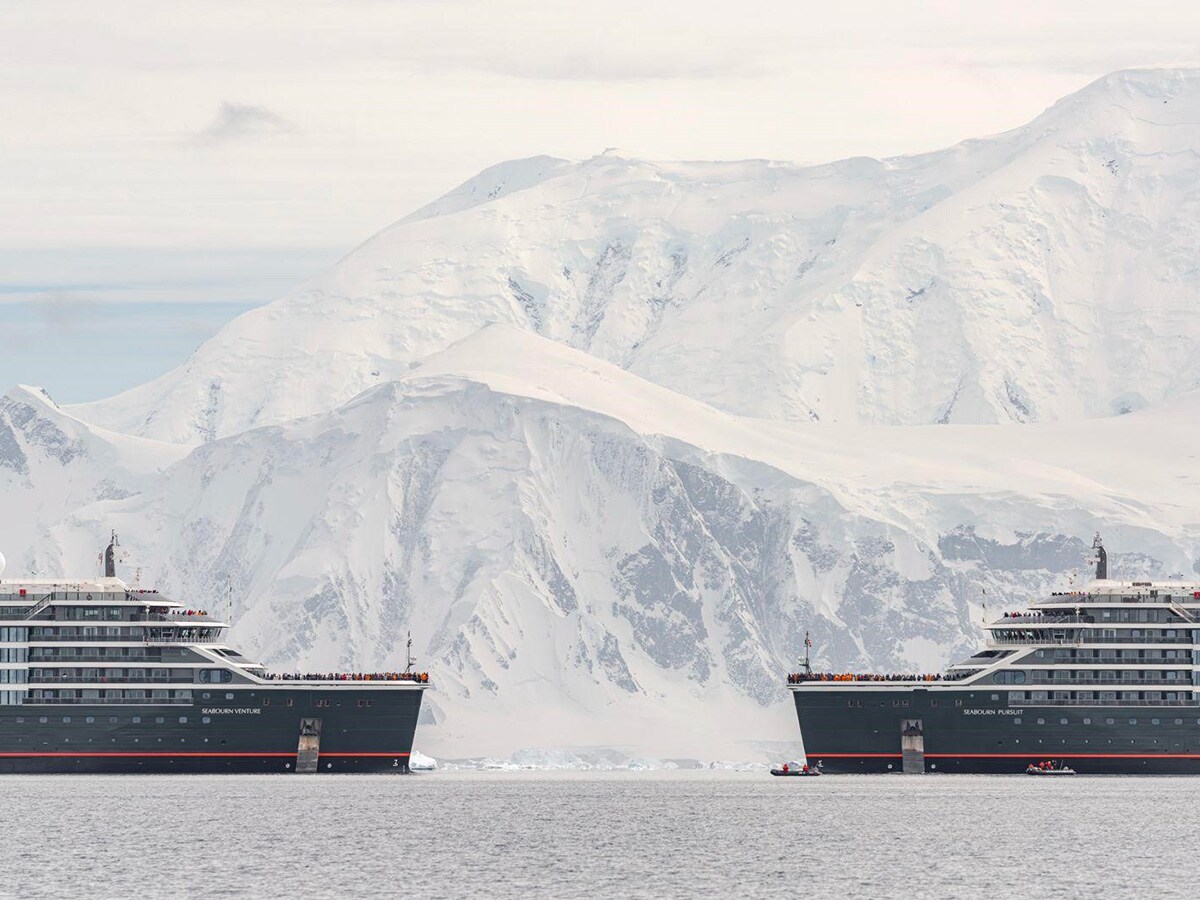 L’incontro emozionante delle due navi Seabourn Pursuit e Seabourn Venture, costruite dal cantiere navale T. Mariotti (Genova Industrie Navali, di cui Finsea è azionista) nella recente Expedition Antarctica. A fine 2023 T. Mariotti ha annunciato la firma del contratto di costruzione di una nave ultra-lusso con Aman Group, rinomato marchio di ospitalità e lifestyle.
