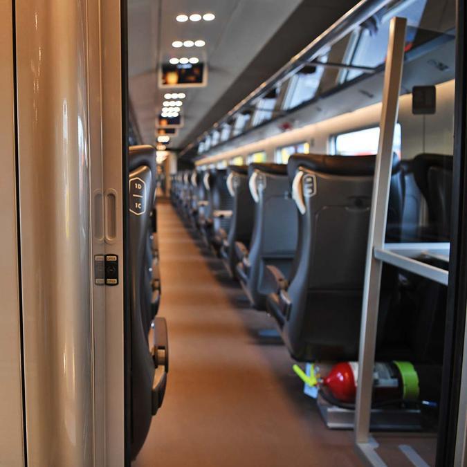 Gli interni del nuovo Frecciarossa