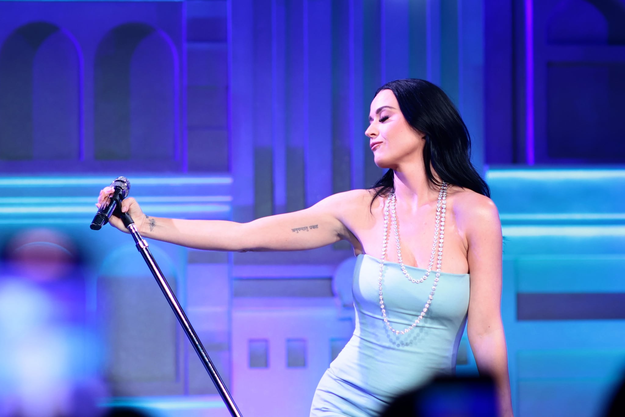 Un momento del concerto di Katy Perry 