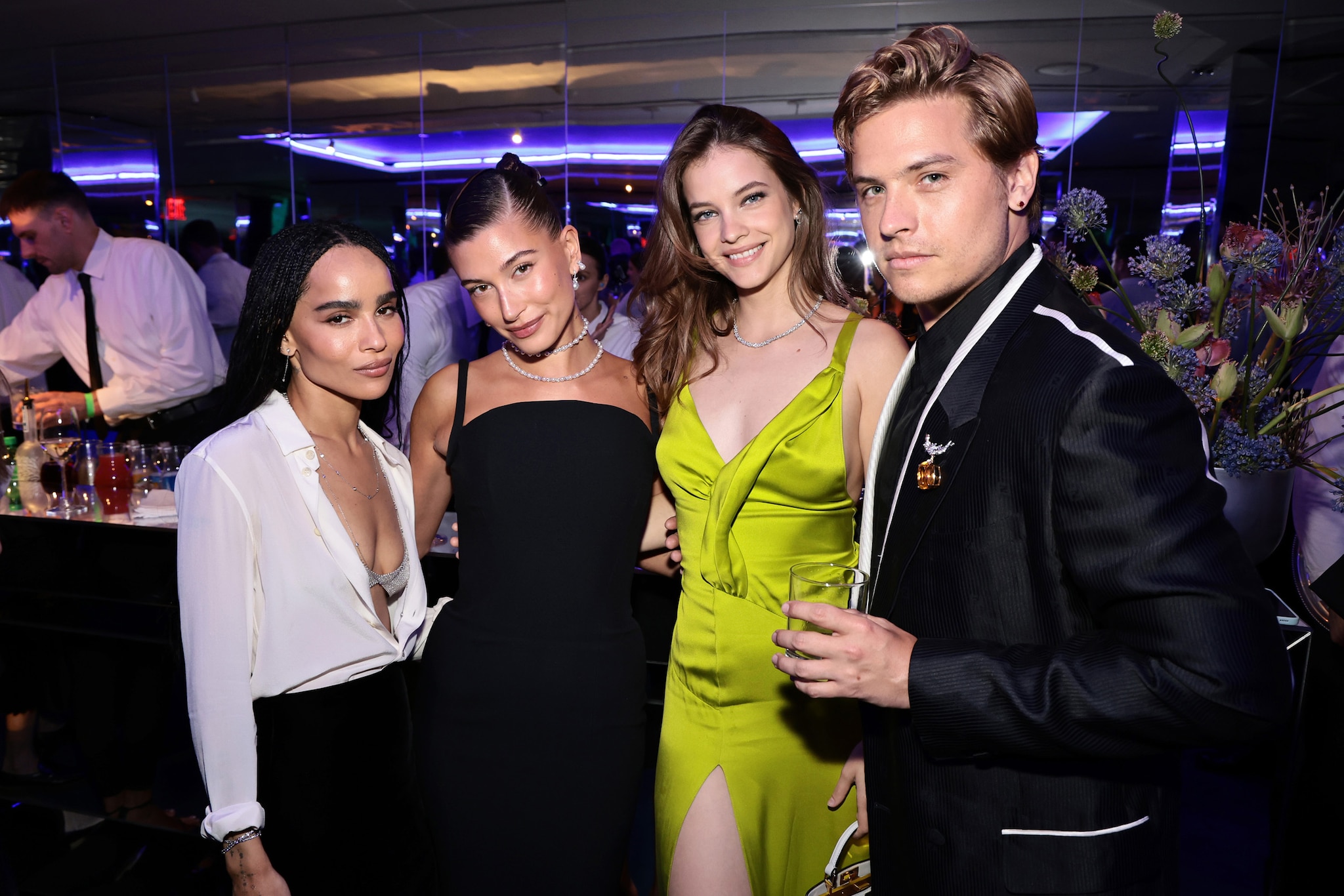 Zoë Kravitz, Hailey Bieber, Barbara Palvin e Dylan Sprouse  (Photo by Jamie McCarthy/Getty Images for Tiffany & Co.)