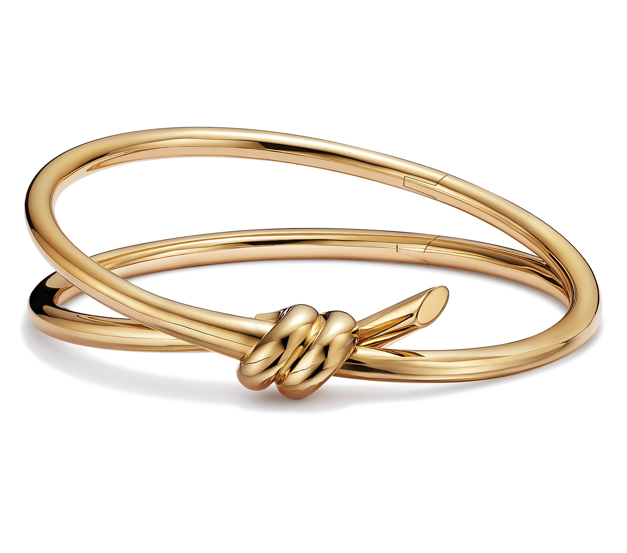 Tiffany & Co. The Knot, rigido a doppio filo in oro giallo.