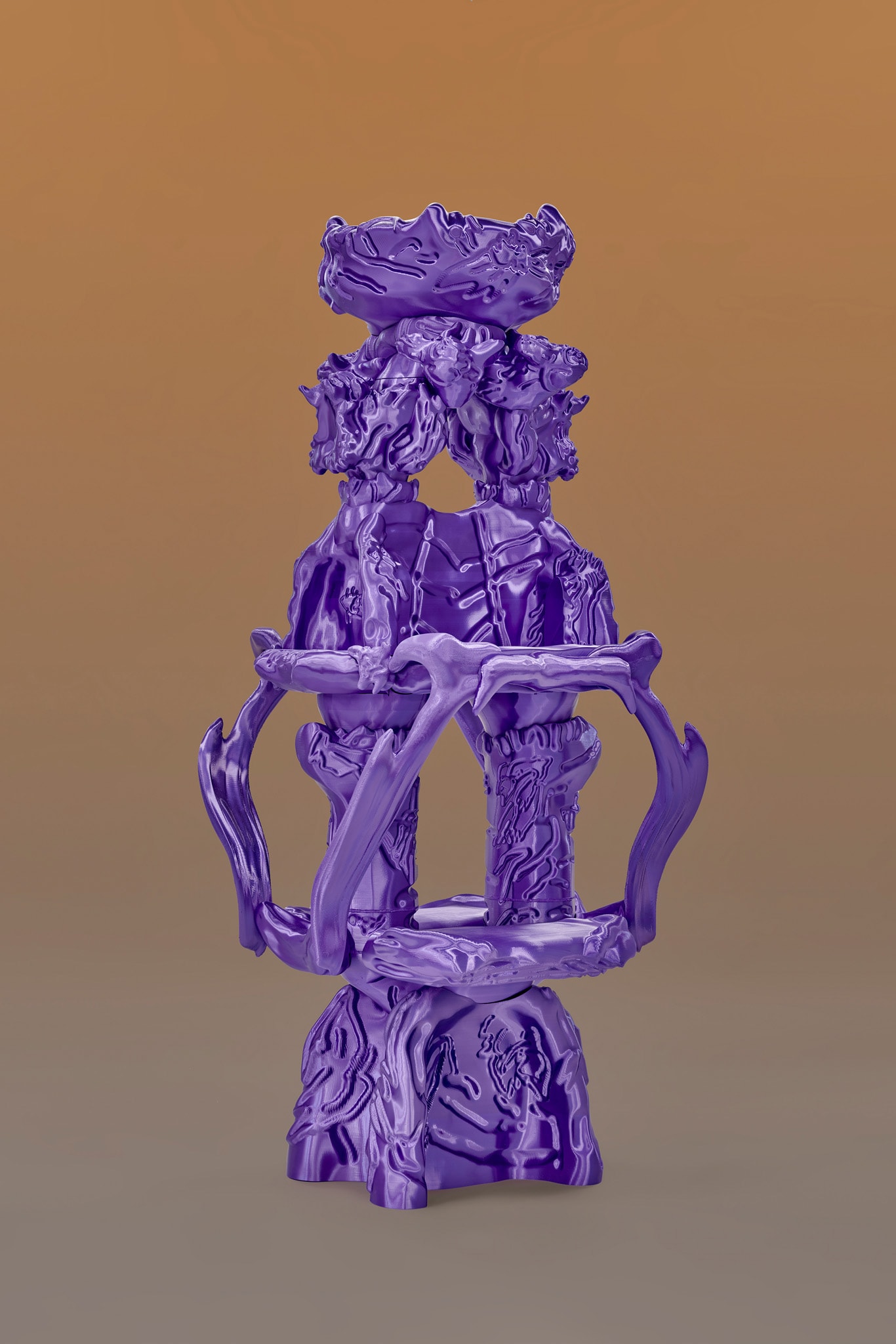 Meta (tower) Shelve, in Pla stampata 3D, Audrey Large per NILUFAR GALLERY (edizione limitata di 7 pezzi + 2 pa, 30.870 €). ©Studio Pim Top.