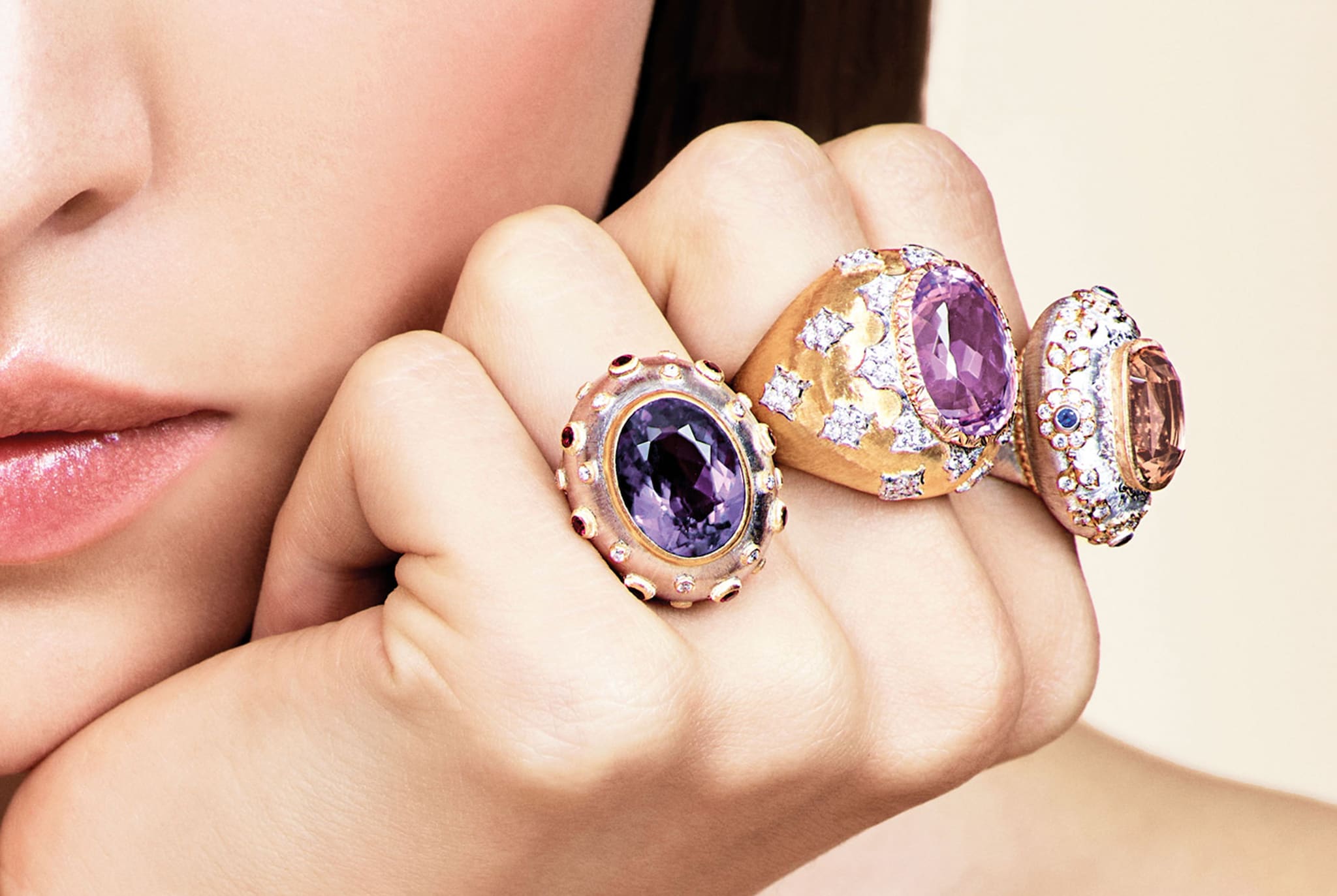 Buccellati. Anelli pezzo unico, collezione Macrì Color.